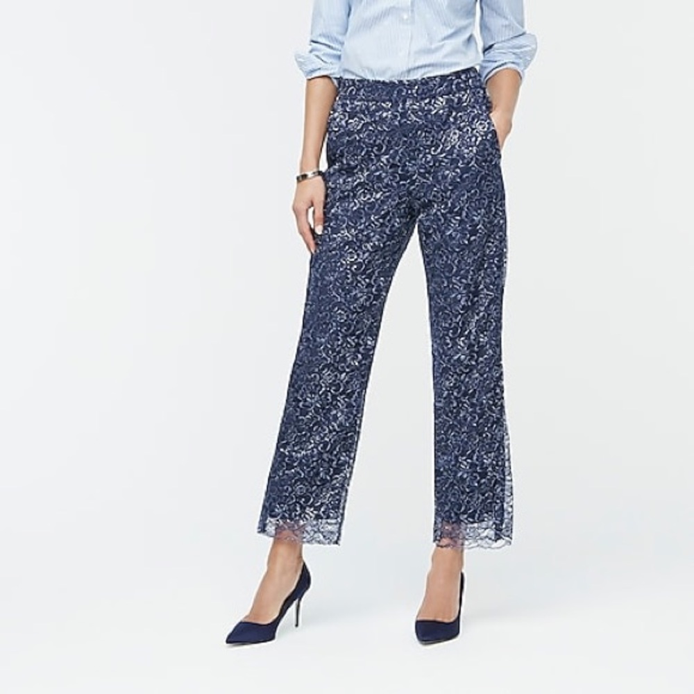 High Rise Pullon Peyton Wide Leg Pant Metallic